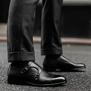 Black Men's Business Shoes Style 018 - 4