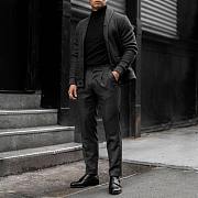 Black Men's Business Shoes Style 018 - 5