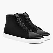 Black White Men's Shoes High Top 102 - 1