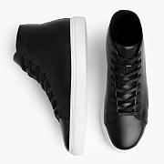 Black White Men's Shoes High Top 102 - 4