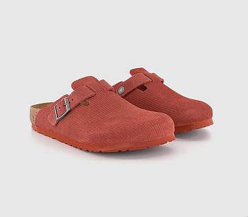 Clogs Corduroy Sienna Red