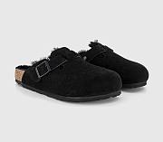 Shearling Clogs Black - 1