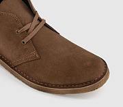 Mens Desert Boots Cola Suede - 2