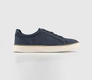 Cord Collar Trainers Navy - 4