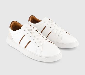 Cade Side Stripe Trainers White