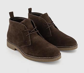 Look Chukka Boots Brown Suede