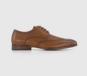 Leather Oxford Shoes Tan Leather - 4