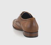 Leather Oxford Shoes Tan Leather - 3