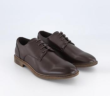 Leather Derby Shoes Brown Leather