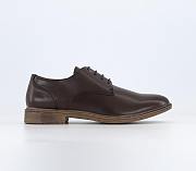 Leather Derby Shoes Brown Leather - 3