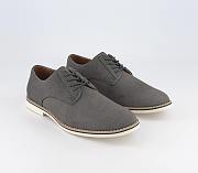 Cheadle 2 White Sole Embossed Back Derby Shoes Grey - 1