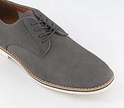 Cheadle 2 White Sole Embossed Back Derby Shoes Grey - 2