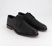 Leather Derby Shoes Black Leathe - 1