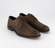 Leather Derby Shoes Tan Leather - 1