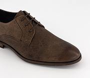 Leather Derby Shoes Tan Leather - 2