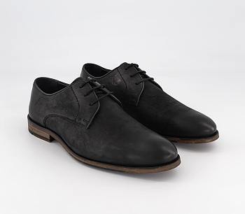 Leather Derby Shoes Black Leather