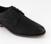 Leather Derby Shoes Black Leather - 3