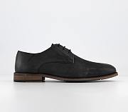 Leather Derby Shoes Black Leather - 2