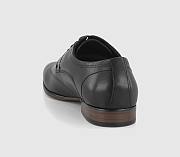 Leather Oxford Shoes Black Leather - 4